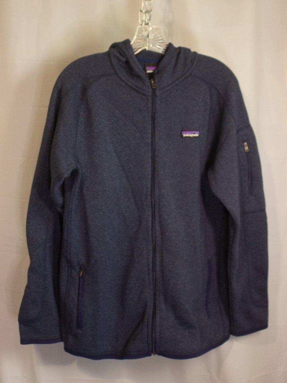 Patagonia Men’s XL Full Zip Fleece Hoodie – Navy Blue
